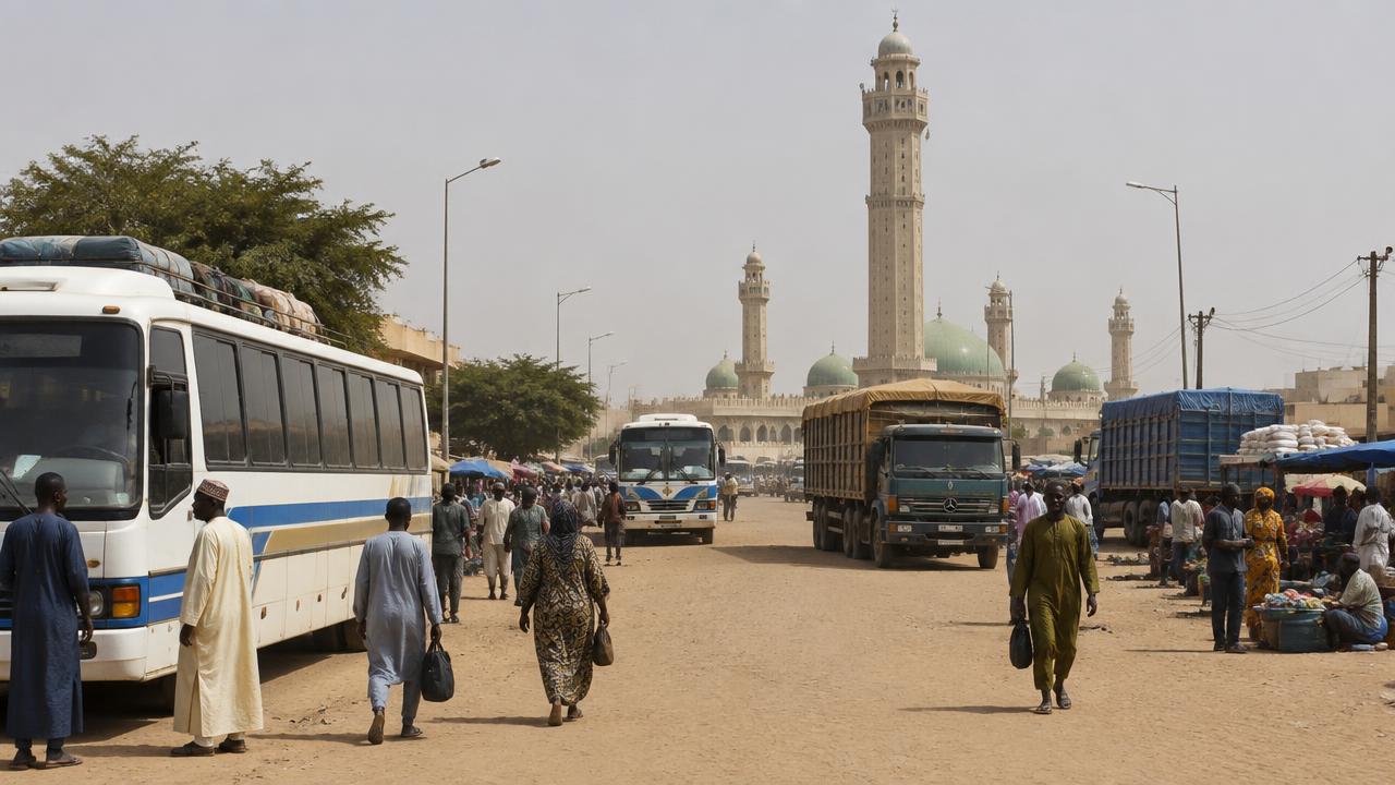 Camions de distribution et bus équipés de GPS sur l'axe Touba–Dakar au Sénégal
