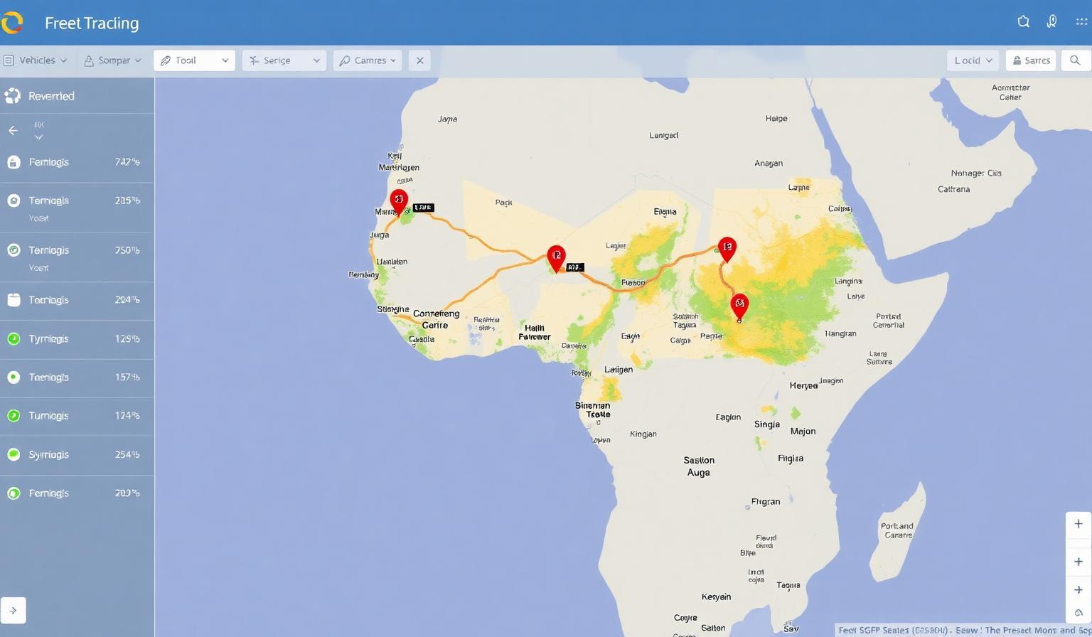 Solution Suivi GPS temps réel — GDF Africa, gestion de flotte GPS